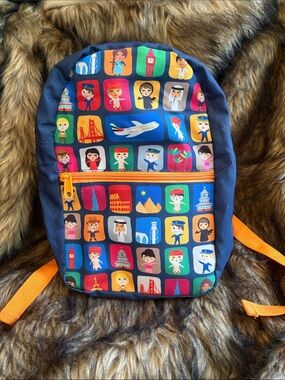 EMIRATES Little Kid Backpack Fly with Me Airline Dubai Travel Zip Top Mini 12x9"
